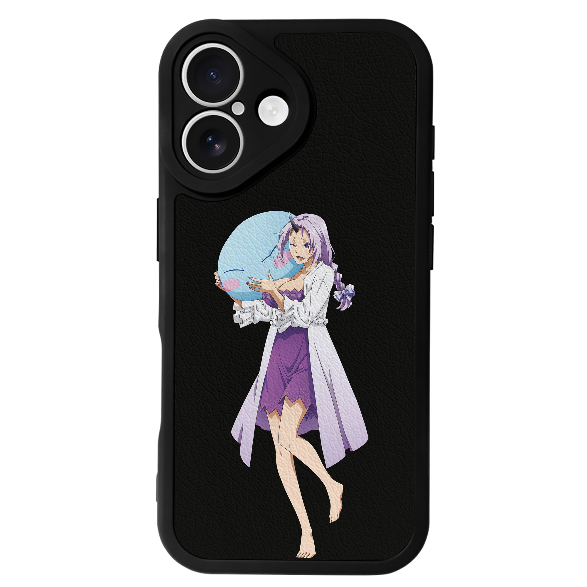 （画像用） 転スラ Regarding Reincarnated to Slime 【iPhone 16シリーズ対応】シリコンスマホケース（レザー調） 材質：シリコン
